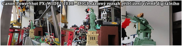 Demonstrace celého rozsahu přiblížení včetně DIGI...