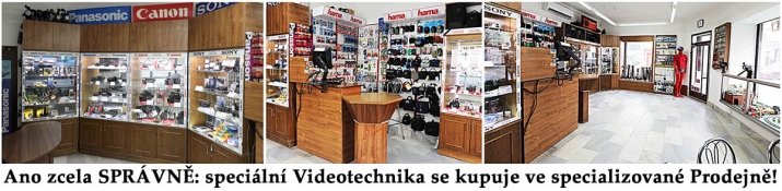 Odborný prodej videotechniky ve specializované Prodejně