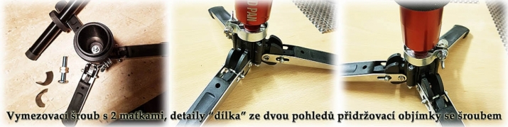 Další fáze výroby aretačních dílců na trojnožku Manfrotto