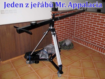 Jeden z kutilských jeřábů Mr. Appalacia...